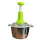 Premium 2.0 Litre Manual Meat & Veg Push Chopper with Stainless Steel Bowl