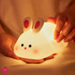 Cute BunnyGlow Rechargeable Silicone Night Lamp