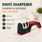 Premium 3-Stage Professional Knife Sharpener – Manual Kitchen Knife Sharpening Tool